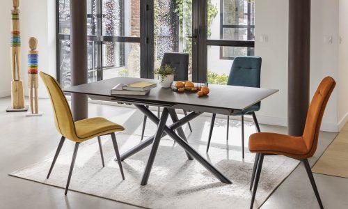 Chaise en tissu MELISSA 1