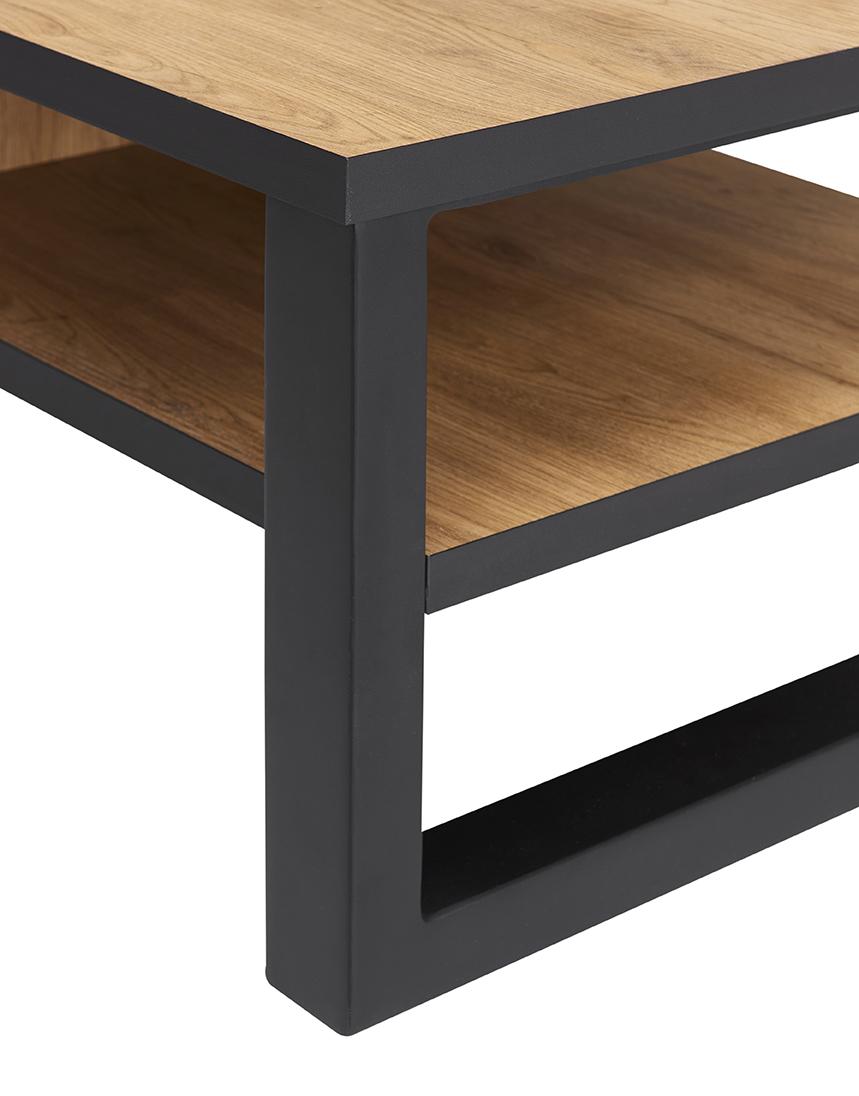 Slider Table basse rectangulaire 2 niches QUEBEC (image 3)