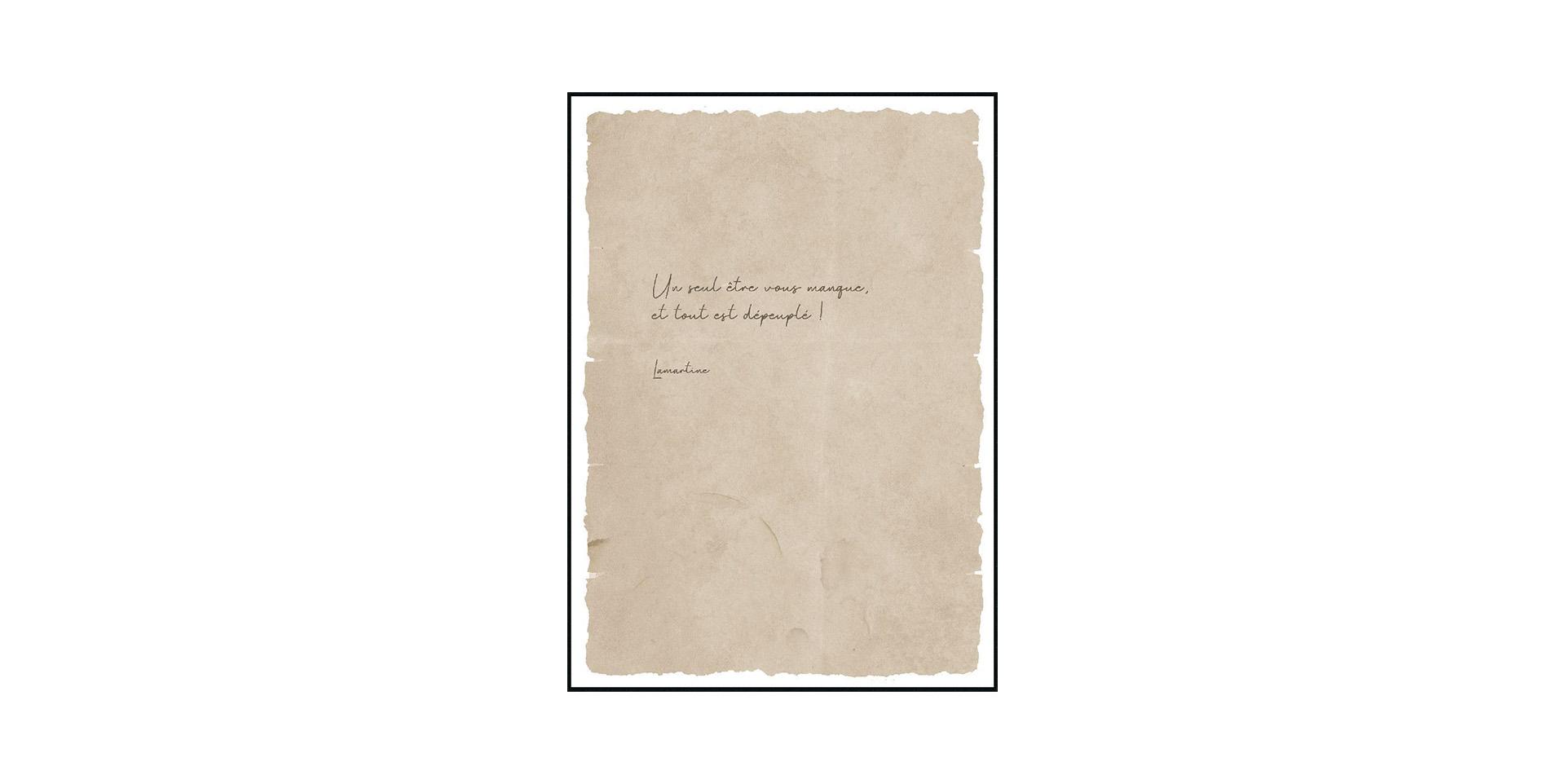 Slider Tableau POESIE LAMARTINE (image 1)