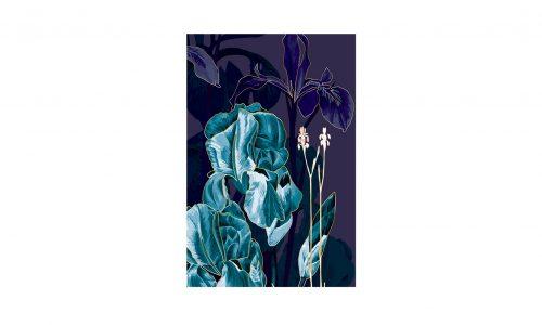 Tableau UV IRIS BLEU