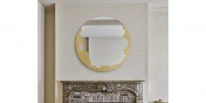 miroir rond déco décoration or