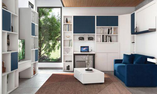 Lit escamotable vertical avec banquette SMART
