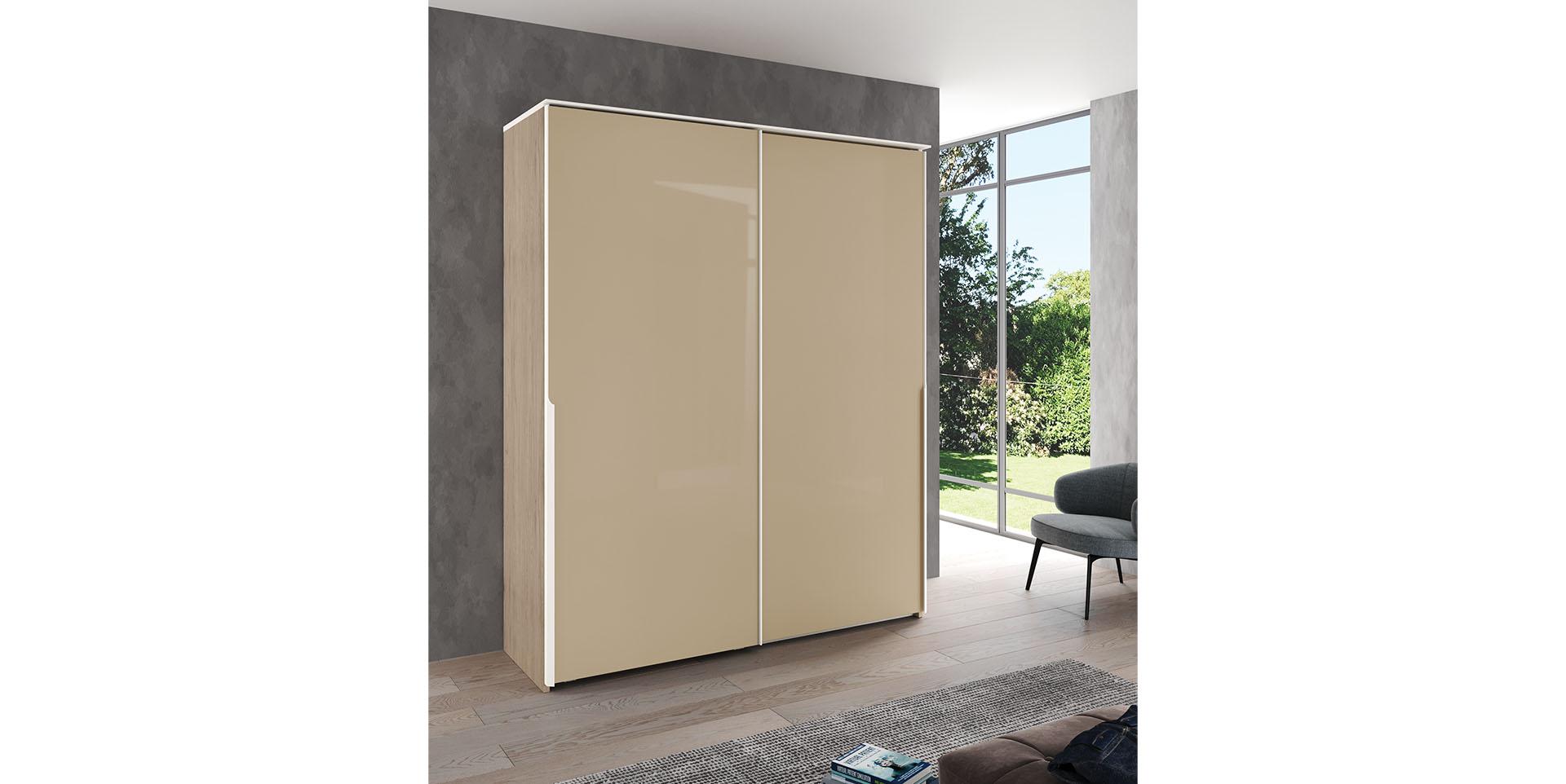Slider Armoire 2 portes coulissantes laquées BLOOM (image 1)