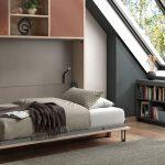 Miniature Lit escamotable horizontal avec banquette accoudoirs fins SMART (image 1)