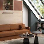 Miniature Lit escamotable horizontal avec banquette accoudoirs fins SMART (image 2)