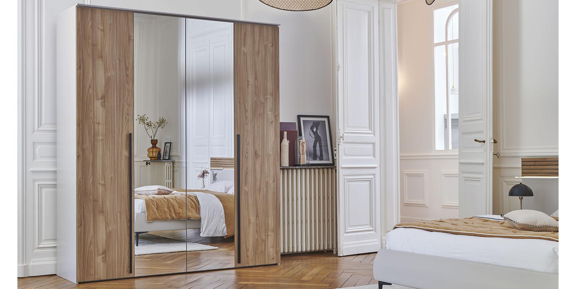 Slider Armoire portes pliantes avec miroir TOSCANE (image 1)