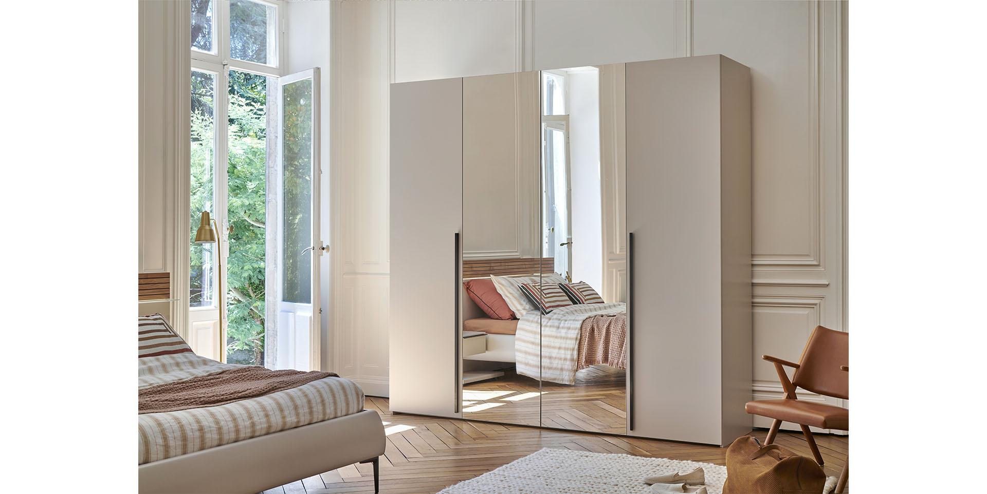 Slider Armoire portes pliantes avec miroir TOSCANE (image 3)