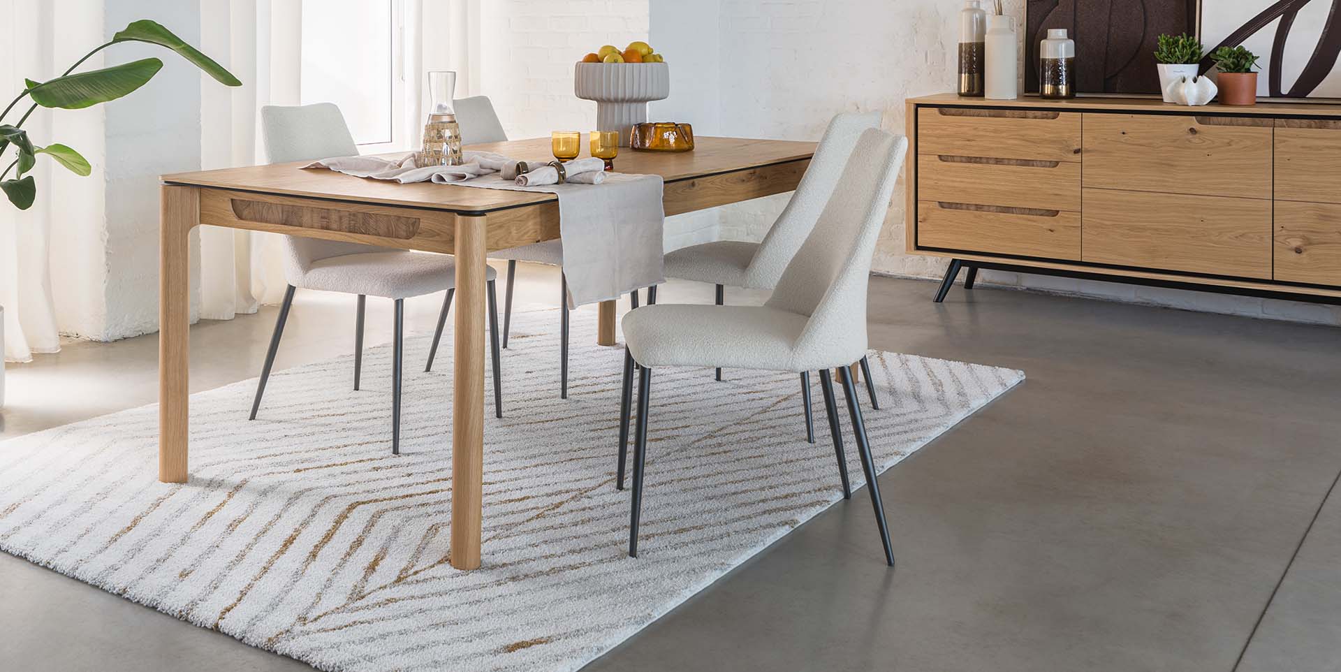 Slider Chaise en tissu FLORE (image 1)