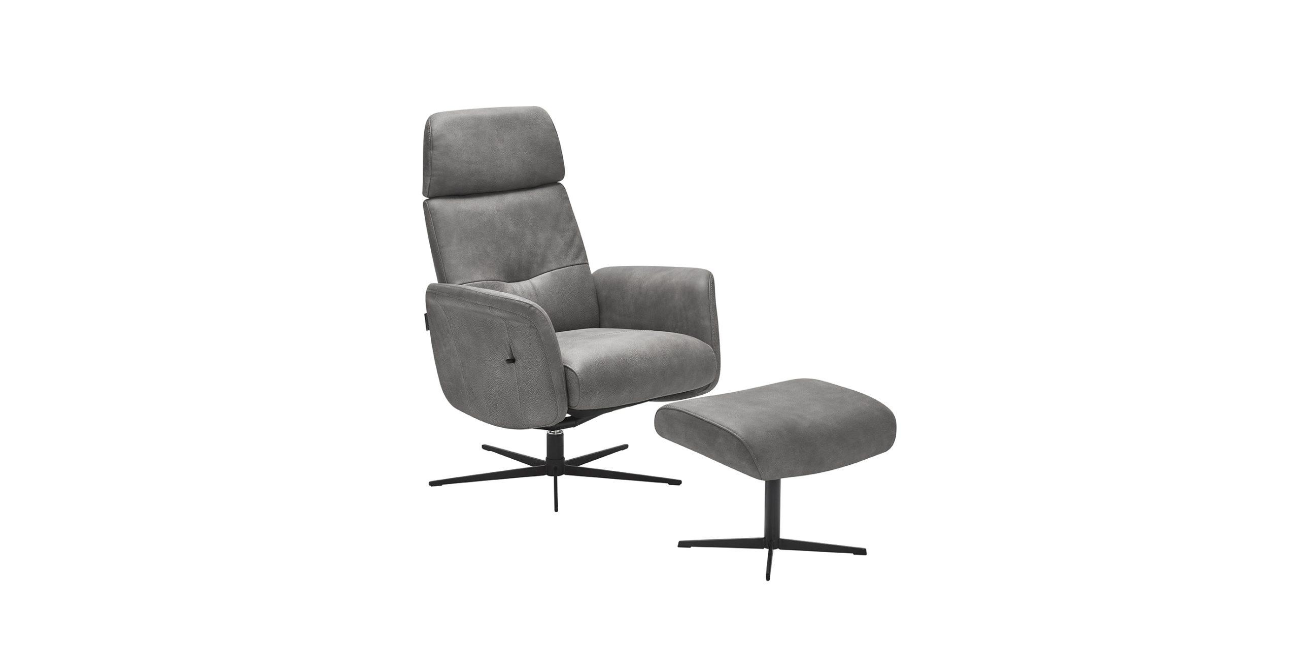 Slider Pouf repose-pieds TULIP cuir (image 4)