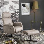 Miniature Pouf repose-pieds TULIP cuir (image 1)